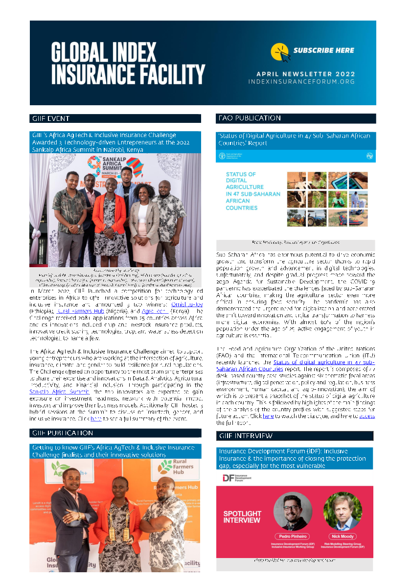 GIIF Newsletter - April 2022