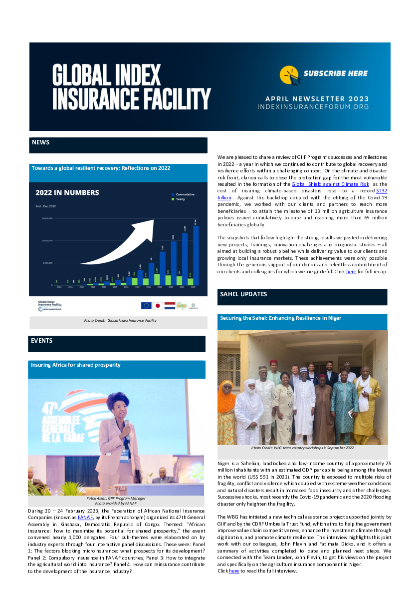 GIIF Newsletter - April 2023