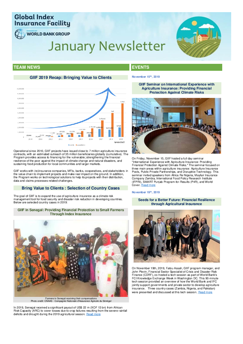 GIIF Newsletter - January 2020