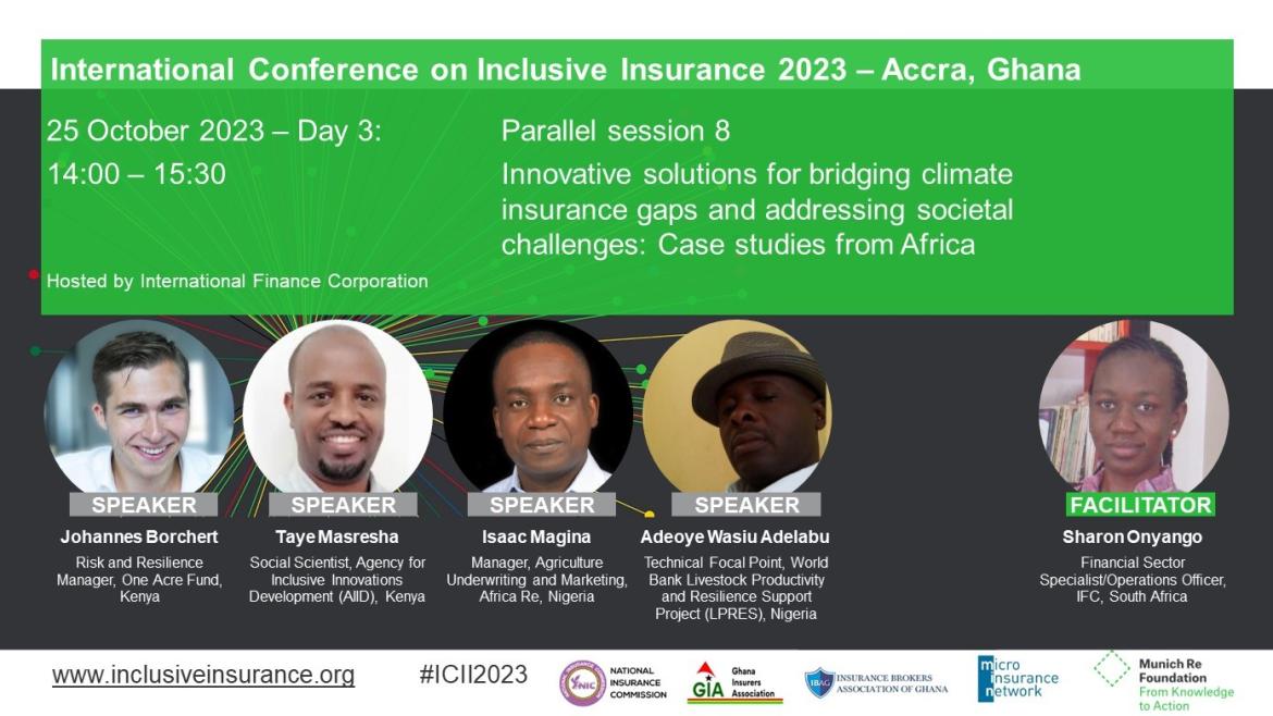 International Conference on Inclusive Insurance (ICII) 2023 – Accra, Ghana