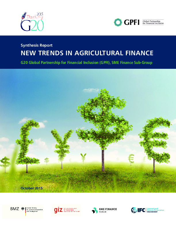 New Trends in Agricultural Finance