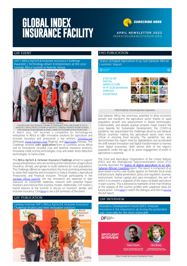 GIIF Newsletter - April 2022