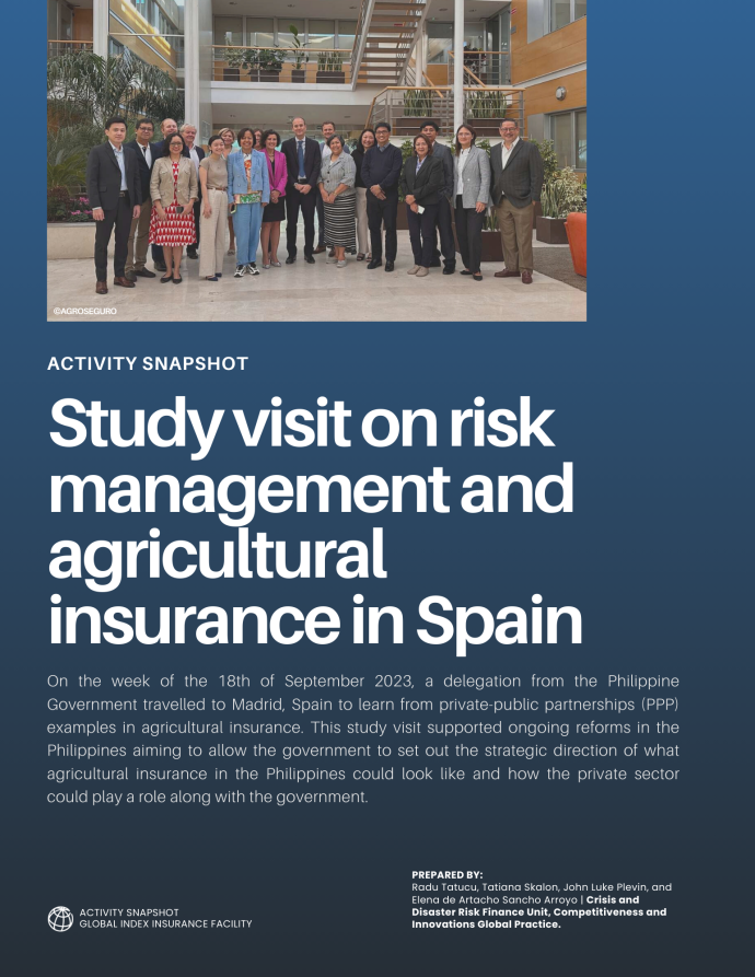 Study visit on risk management and agricultural insurance in Spain 