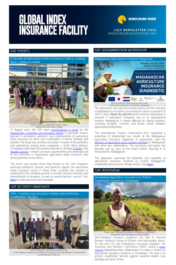 GIIF Newsletter - July 2022