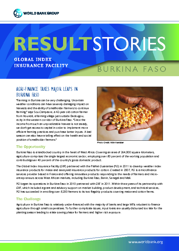 Result Story - Burkina Faso