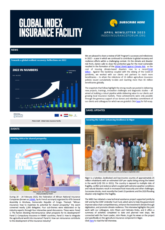 GIIF Newsletter - April 2023