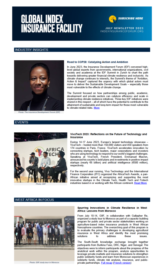 GIIF Newsletter - July 2023