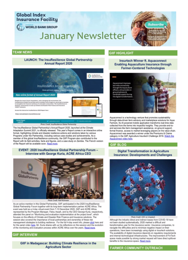 GIIF Newsletter - January 2021